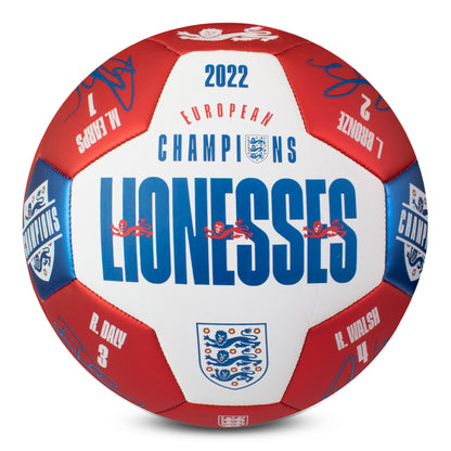 England Lionesses Champions Signature Football