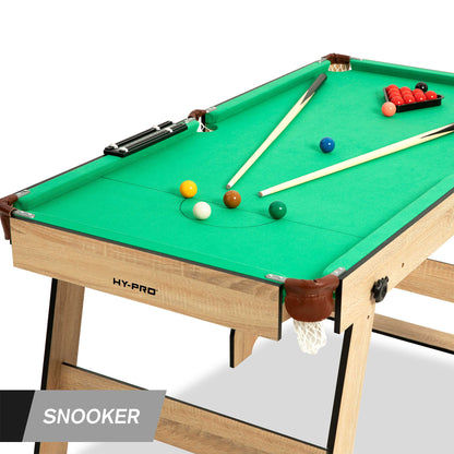 Hy-Pro 5ft Folding Snooker and Pool Table