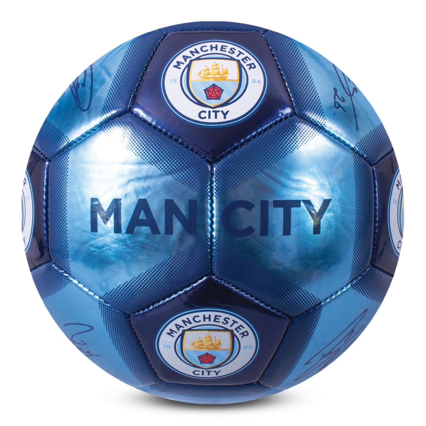 Manchester City Metallic Signature Football