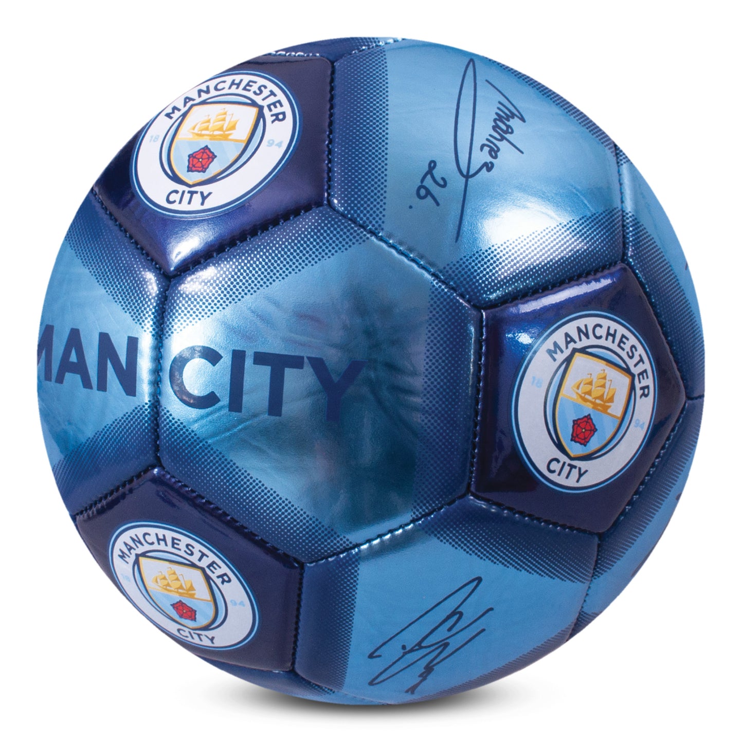 Manchester City Metallic Signature Football