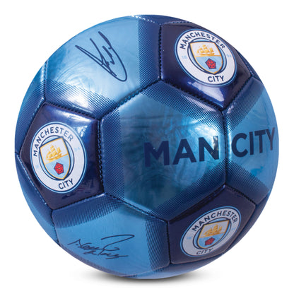 Manchester City Metallic Signature Football