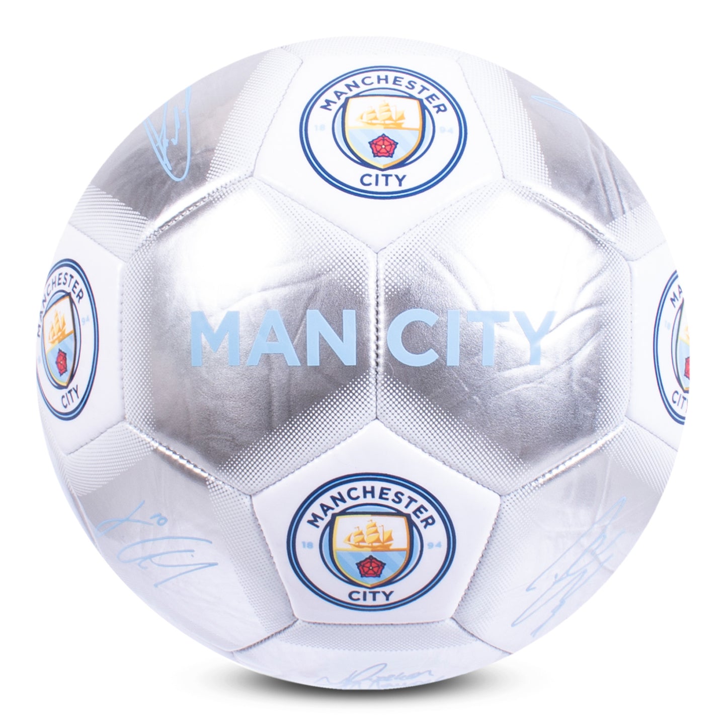 Manchester City Special Edition Silver Signature Football