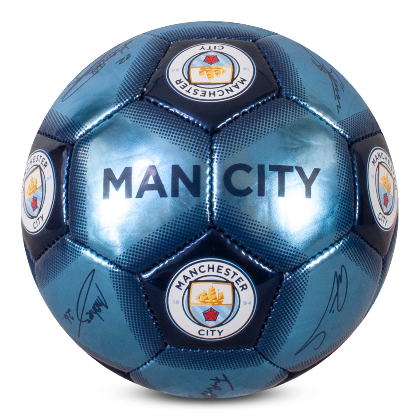 Manchester City Metallic Signature Football