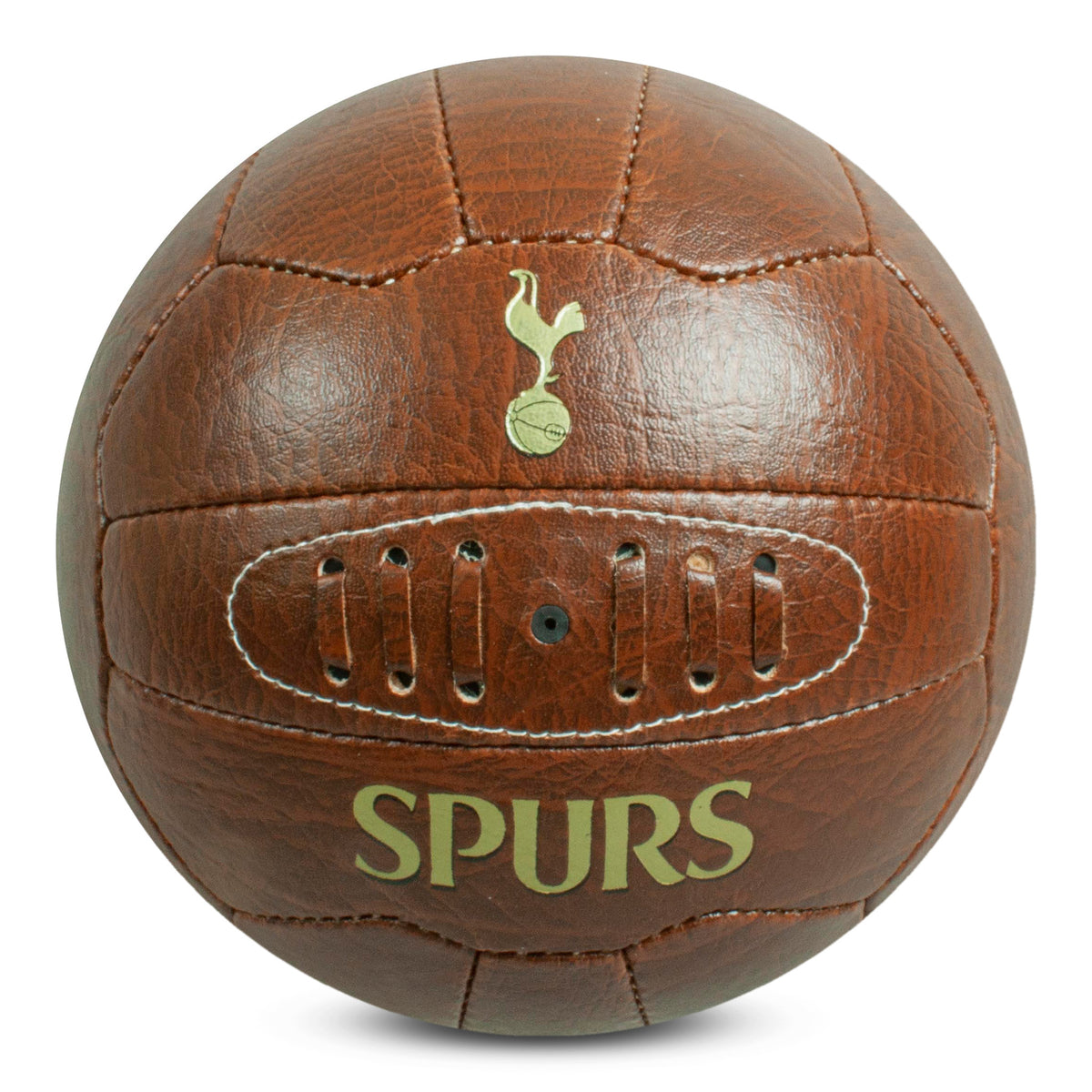 Tottenham Hotspur Faux Leather Retro Football on a white background