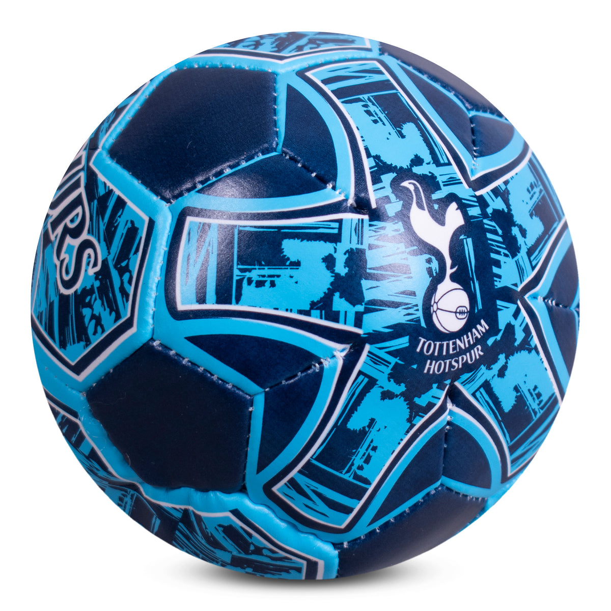 Side of Tottenham Hotspur 4" Mini Ball in blue on a white background
