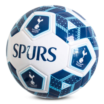 Tottenham Hotspur Crest Football in blue and white on a white background