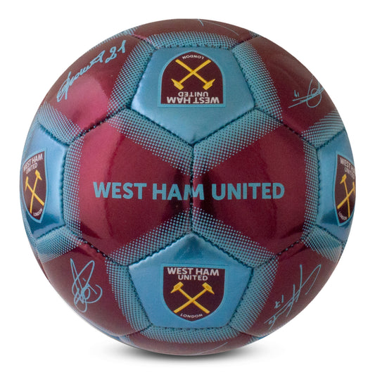 West Ham United Metallic Signature Football