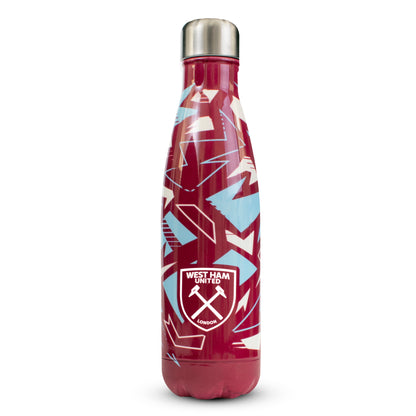 West Ham United 500ml Stainless Steel Thermal Water Bottle